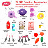 Chanak Kitchen Suitcase Set for Girls | 23-Piece Colorful Pretend Play Cooking Toy Set | Portable Kitchen Playset for Kids 3+ Years | BIS Approved
