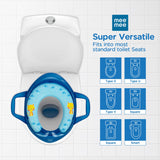 Mee Mee Soft Cushioned Potty Seat with Support Handles – Regular, Blue Comfortable & Safe Toilet Training Seat for Toddlers, Non-Slip and Easy to Clean