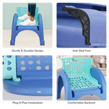 R for Rabbit Jelly Bean 3-in-1 Multi-Functional Kids Chair (Green Blue) | Baby Study, Shampoo & Meal Chair | Regular Seating Chair with High Backrest | For 1–8 Years | Weight Capacity up to 40 kg