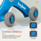 Baybee Oleo Baby Walker for Kids | Push Walker with Music, LED Light, Rotating Gears & Grip Handle | Activity Walker for Toddlers 0–2 Years Boys & Girls (Blue)