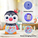 Joy Junction Owl Baby Musical Toy | Interactive Learning Toy with Music, LED Lights & Animal Sounds | Early Educational Development Toy for Toddlers & Infants 12 Months+ (Blue)