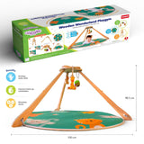 Funskool Wooden Wonderland Playgym – Animal Printed Soft & Comfy Activity Mat for Tummy Time | Developmental Toy for Babies 2+ Months | Multicolor Gift Set