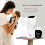Mee Mee Digital Electric Breast Pump – 3-Mode Adjustable Suction for Nursing & Breastfeeding Comfort (White)