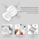 Baybee Foldable Baby Bath Tub for Kids 0-5 Years | Portable Bathtub with Anti-Skid Base, Support Cushion & Drain Plug | Mini Swimming Pool for Newborns, Boys & Girls (Grey)