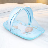 R for Rabbit Snuggy Safari Baby Sleeping Bedding Set with Mosquito Net – 100% Cotton Baby Nest & Sleeping Bag for Newborns, 0–12 Months (Blue)