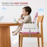 Baybee 4-in-1 Convertible High Chair for Kids | Foldable Baby Feeding Chair with Safety Harness, Adjustable Tray, Booster Seat & Recliner | Portable & Easy-to-Clean Dining Chair (Pink)