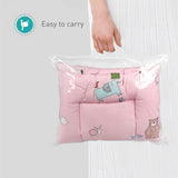 R for Rabbit Snuggy Baby Sleeping Bag & Carry Nest – 100% Cotton 3-in-1 Convertible Bedding Set for Newborns, Travel-Friendly & Portable (Blush Pink)