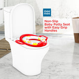 Mee Mee Premium Baby Cushioned Potty Seat with Easy Grip Handles – Red Comfortable Toilet Training Seat for Kids & Toddlers | Fits Standard Toilets