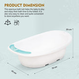 Baybee Lincey Kids Bath Tub for Baby | Mini Swimming Pool with Anti-Skid Base, Soap Tray & Drain Plug | Portable Baby Bathtub for Newborns & Kids 0-5 Years Boys & Girls (Blue)