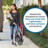 Mee Mee Little Explorer Premium Baby Stroller / Pram – 0 to 3 Years, Infant/Toddler, 5-Point Safety Belt, Reclining Seat, 360° Swivel Wheels, Spacious Storage Basket, Two-Way Handle, Mosquito Net (Dotted Red) - Timbuktoon