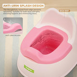 Baybee Baby Potty Training Seat for Kids 1-5 Years | Toddler Potty Chair with Removable Tray, Soft Cushion & Cleaning Brush | Portable Toilet Training Seat for Boys & Girls (Pink)