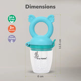 R for Rabbit First Feed Pixie Nibbler | Soft Silicone Fruit & Veggie Feeder | Baby Teether & Pacifier | Hygienic, BPA-Free | For Infants 3+ Months