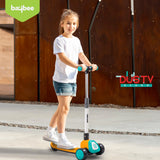 Goodluck Baybee Dusty Kick Scooter for Kids | 3-Wheel Foldable Scooter with LED PU Wheels, Adjustable Handlebar & Music | Outdoor Runner Skate Scooter for Boys & Girls 3–12 Years (Yellow/Teal)