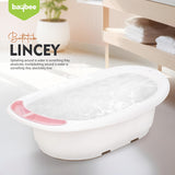 Baybee Lincey Kids Bath Tub for Baby | Mini Swimming Pool with Anti-Skid Base, Soap Tray & Drain Plug | Portable Baby Bathtub for Newborns & Kids 0-5 Years Boys & Girls (Pink)