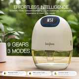 Baybee Wearable Electric Breast Pump for Mothers | Portable Hands-Free Milk Pump with 3 Modes, 9 Suction Levels, Smart LED Display & USB Rechargeable | 160ml BPA-Free Cup, Quiet Cordless Breastfeeding Pump with Massage & Lactation Support