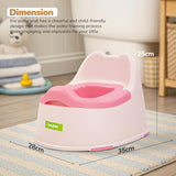 Baybee Baby Potty Training Seat for Kids 1-5 Years | Toddler Potty Chair with Removable Tray, Soft Cushion & Cleaning Brush | Portable Toilet Training Seat for Boys & Girls (Pink)