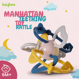 Baybee Silicone Baby Teether for Teething Gums | Soft, BPA-Free, Food-Grade Chew Toy | Safe, Lightweight & Easy-to-Hold Teether for Infants (6–12 Months)