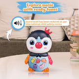 Joy Junction Owl Baby Musical Toy | Interactive Learning Toy with Music, LED Lights & Animal Sounds | Early Educational Development Toy for Toddlers & Infants 12 Months+ (Blue)