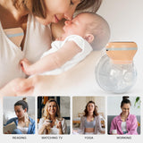 Baybee Wearable Electric Breast Pump | Hands-Free Automatic Breast Milk Pump Machine with 3 Modes & 9 Suction Levels | Portable, Rechargeable, BPA-Free 210ml Cup, LED Display