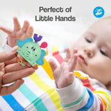 R for Rabbit Jingle Safari Infant Rattles Toy Set | 5-Pcs Lightweight Baby Toys | Safe, BPA-Free | For Newborns & Toddlers 0–24 Months (Multicolor)