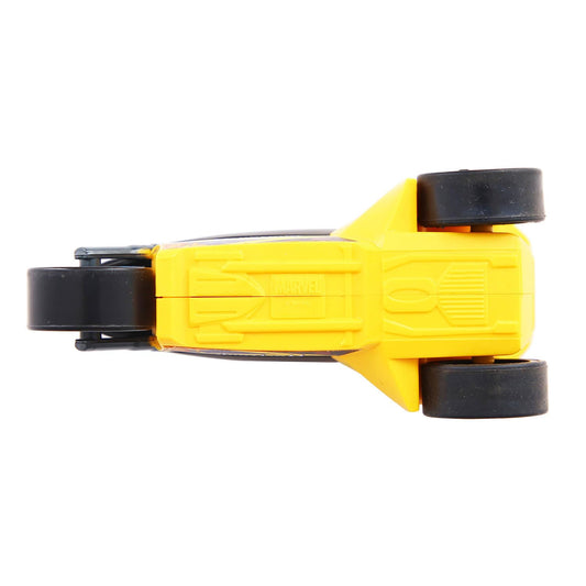 SKOODLE Marvel Pull-Back Rider Bike for Kids | Wolverine Edition Motorcycle Toy | Durable Marvel-Inspired Pull Back & Go Bike | Sturdy & Fun Vehicle Toy Gift for Boys & Girls – Yellow