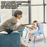 Baybee Invictus Convertible High Chair for Kids | 3-in-1 Baby Feeding Chair with Removable Food Tray, Adjustable Height & Safety Harness | Multipurpose Baby Dining & Booster Chair for Toddlers