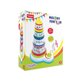 Giggles Funskool - Melody Funfair, Multicolour Musical Stacking Toy, Toy for Kids, Helps to Sort,Stack and Nest, 12 Months & Above, Infant and Preschool Toys - Timbuktoon