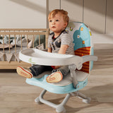 R for Rabbit Candy Pop Baby Booster Chair – 2-in-1 Kids Feeding Chair (Aqua Blue) 4-Level Height Adjustment, 3-Point Safety Belt & Removable Dining Tray | 6 Months–3 Years