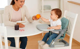 Mee Mee Convertible Baby Chair and Booster with Adjustable Height (3 Levels), Removable Meal Tray & Secure Belt, for Babies 6 Months and Older (Grey) - Timbuktoon