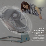 Mee Mee Automatic Baby Rocker & Swing Chair with Bluetooth Music, Remote Control, Timer, Safety Belt, Mosquito Net & Lightweight Design - Timbuktoon