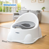 Baybee Baby Potty Training Seat for Kids 1-5 Years | Toddler Potty Chair with Removable Tray, Soft Cushion & Cleaning Brush | Portable Toilet Training Seat for Boys & Girls (Grey)