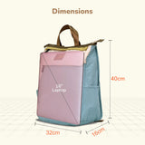 R for Rabbit Caramello Daisy Diaper Bag for Mothers – Stylish, Multipurpose, Large Capacity Maternity Backpack (Blue Cream)