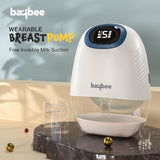 Baybee Wearable Electric Breast Pump for Mothers | Portable Hands-Free Milk Pump with 3 Modes, 9 Suction Levels, Smart LED Display & USB Rechargeable | 160ml BPA-Free Cup, Quiet Cordless Breastfeeding Pump with Massage & Lactation Support