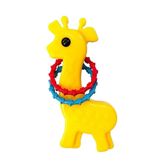 Funskool Giggles, Baby Giraffe Rattle , Colourful Animal rattle for New born baby, Stimulates Senses,Rattling sound, 6 months & above, Infant Toys - Timbuktoon