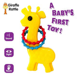Funskool Giggles, Baby Giraffe Rattle , Colourful Animal rattle for New born baby, Stimulates Senses,Rattling sound, 6 months & above, Infant Toys - Timbuktoon