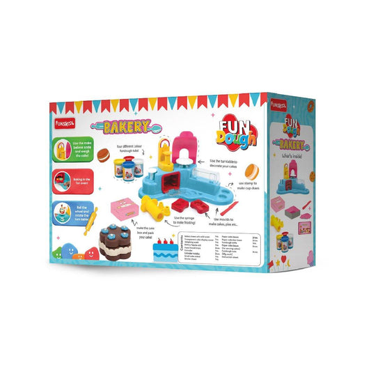 Funskool-Fundough Playset Bakery Set, Whip up your favorite pastries, pies, cookies, cookies and baked goods with Fundough, multicolour, dough, toy, shaping, sculpting, 3 years - Timbuktoon