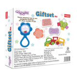 Giggles Funskool Gift Set Mini, Toy Set for Newborn Baby, Infants & Toddlers, Includes Rattle, Teether, Vehicle & Activity Toys With Development, Gift Set for Babies, Multicolor Age 5+ Months - Timbuktoon