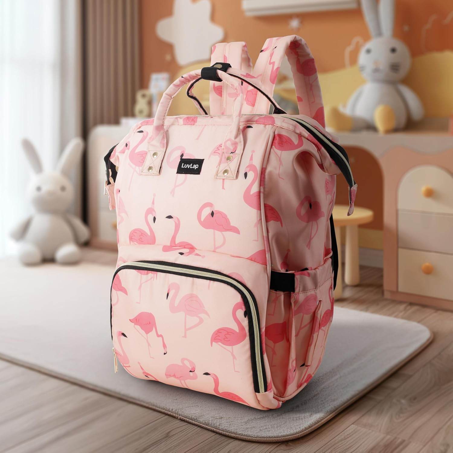 LUVLAP Lily Multifunctional Waterproof Diaper Bag for Mothers for Travel, Mother Travelling Bag, Backpack Cum Tote bag for Mothers, Large storage capacity - Timbuktoon