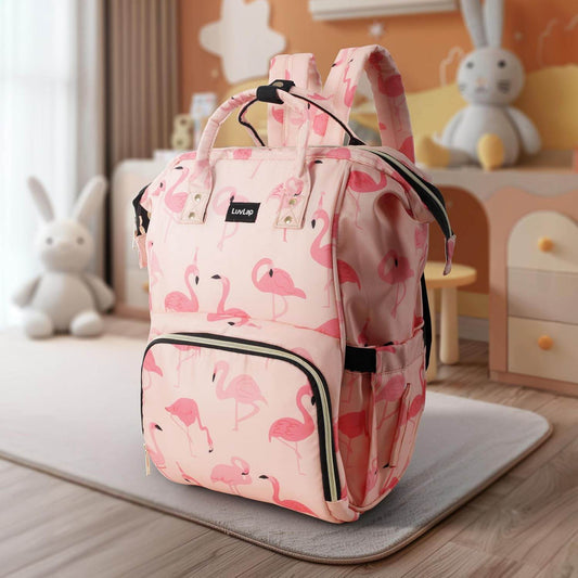LUVLAP Lily Multifunctional Waterproof Diaper Bag for Mothers for Travel, Mother Travelling Bag, Backpack Cum Tote bag for Mothers, Large storage capacity - Timbuktoon