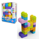 Zephyr Learning Steps - Infant Blocks-4, Montessori Toys for Babies, Early Development, Soft Building Blocks, Block Sets, Colors and Counting, Premium Blocks, Stack Toy, Toddler Block Toys, 36 Pieces - Timbuktoon