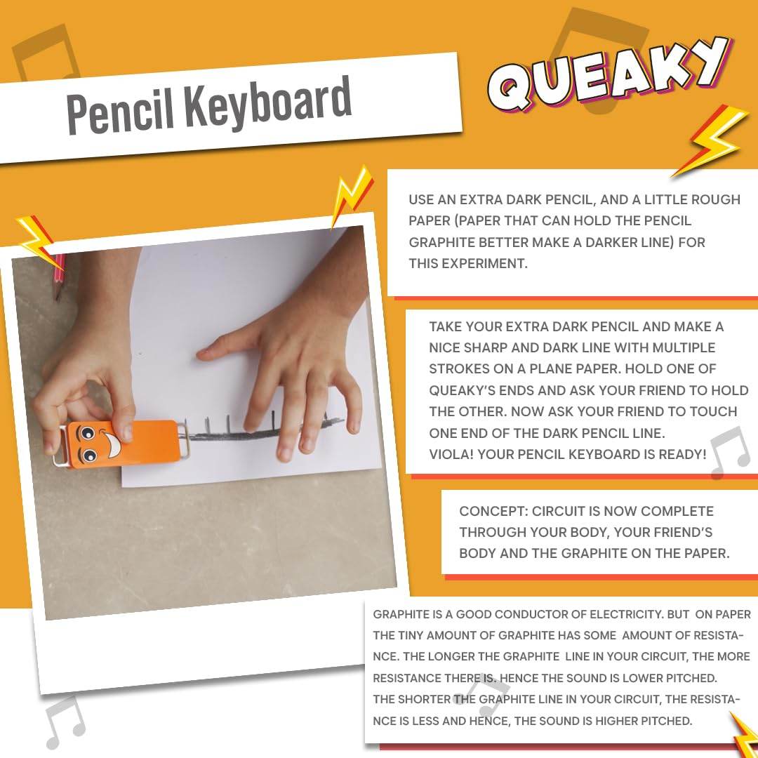 Blix Queaky- STEM Toy, Experimental Toy, Learning Toy, Creative Toy, Educational Toy, Best Gift Toy for Kids, Queaky is not just Musical and Sound Toy, Learn Through Play - Timbuktoon