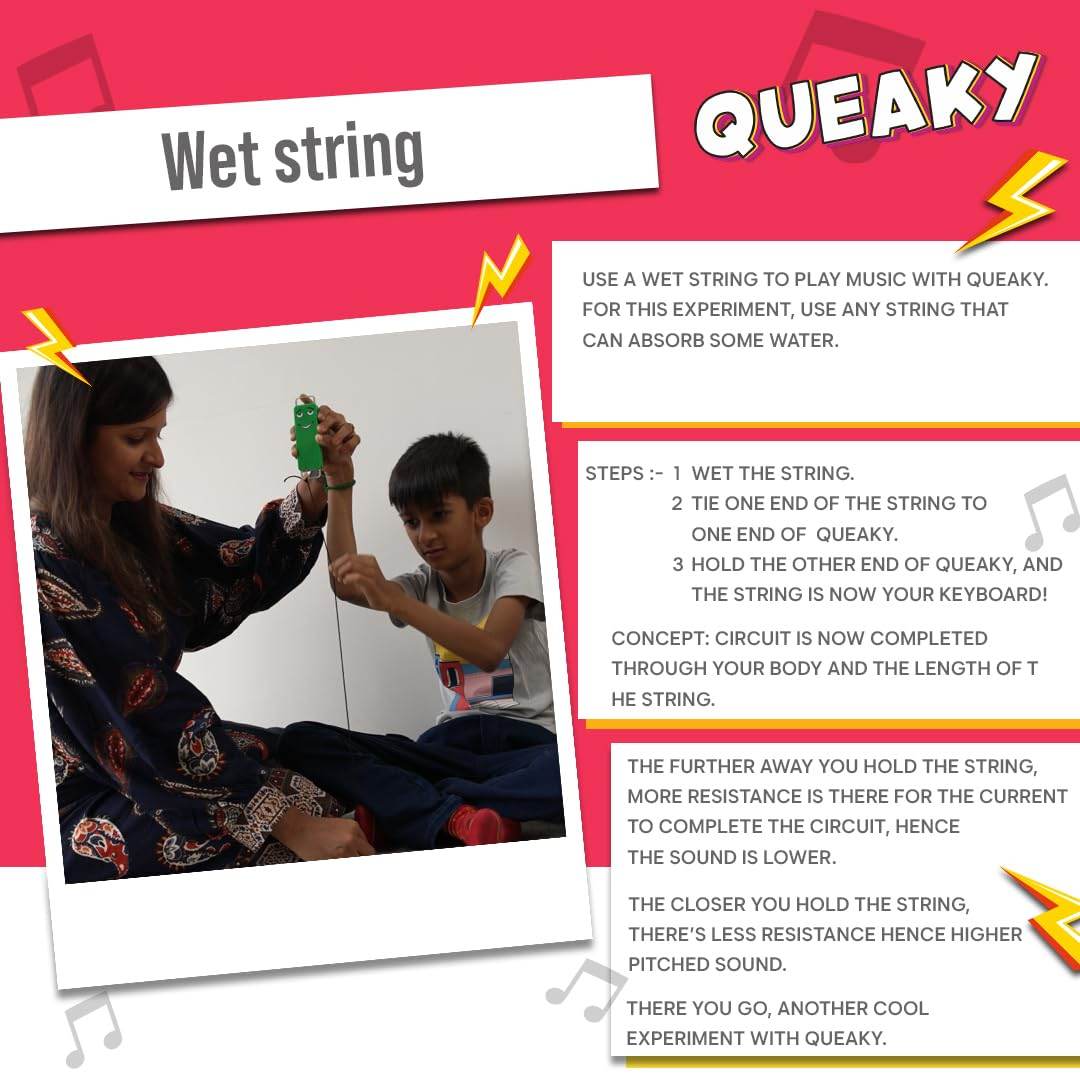 Blix Queaky- STEM Toy, Experimental Toy, Learning Toy, Creative Toy, Educational Toy, Best Gift Toy for Kids, Queaky is not just Musical and Sound Toy, Learn Through Play - Timbuktoon