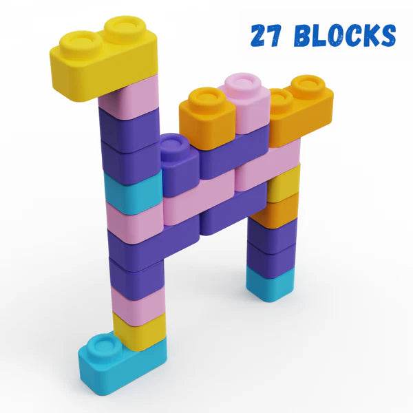 Zephyr Learning Steps - Infant Blocks-3, Montesorri Toys for Babies, Early Development, Soft Building Blocks, Block Sets, Colors and Counting, Premium Blocks, Stack Toy, Toddler Block Toys - Timbuktoon