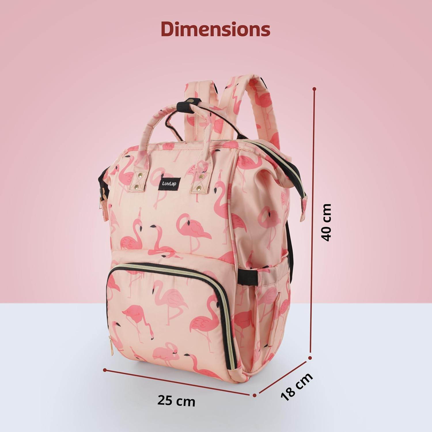 LUVLAP Lily Multifunctional Waterproof Diaper Bag for Mothers for Travel, Mother Travelling Bag, Backpack Cum Tote bag for Mothers, Large storage capacity - Timbuktoon