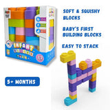 Zephyr Learning Steps - Infant Blocks-3, Montesorri Toys for Babies, Early Development, Soft Building Blocks, Block Sets, Colors and Counting, Premium Blocks, Stack Toy, Toddler Block Toys - Timbuktoon