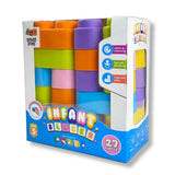 Zephyr Learning Steps - Infant Blocks-3, Montesorri Toys for Babies, Early Development, Soft Building Blocks, Block Sets, Colors and Counting, Premium Blocks, Stack Toy, Toddler Block Toys - Timbuktoon