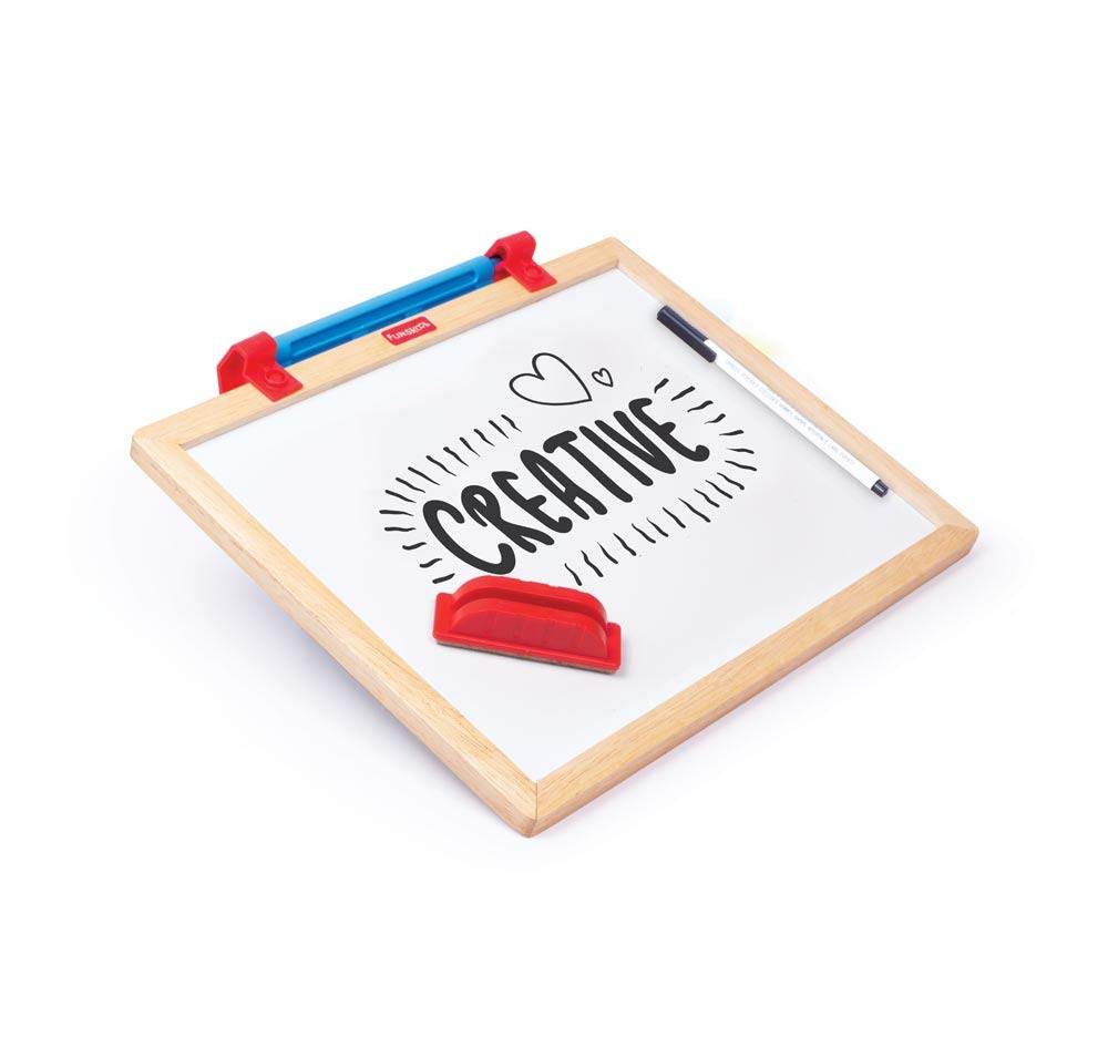 Giggles - Learn N Write Deluxe, 3 in 1 Magnetic Dry Erase & Chalkboard, Develops Early Writing Skills, 3 Years & Above, Preschool Toys, Multicolour - Timbuktoon