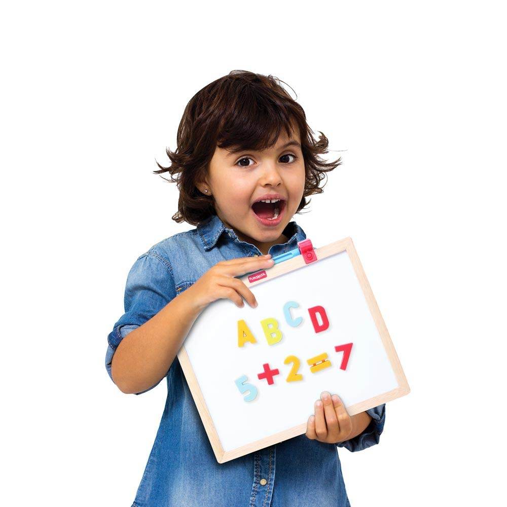 Giggles - Learn N Write Deluxe, 3 in 1 Magnetic Dry Erase & Chalkboard, Develops Early Writing Skills, 3 Years & Above, Preschool Toys, Multicolour - Timbuktoon