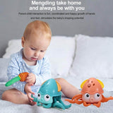 Musical Crawling Octopus Toy for Babies | Interactive Dancing, Wiggling & Sensory Movement Toy | Auto Obstacle Avoidance | Engaging Tummy Time Companion - Timbuktoon