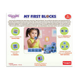 Funskool Giggles - My First Block,Learning Acitvity,Motor Skills, Learn Letters and Numbers, Fruits & Vegetables, Country Flags, Mutlicolor,for 3 Years and Above. - Timbuktoon